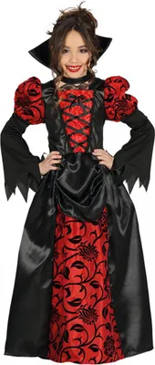 Produktbild von Kinderkostüm Vampiressa als ideale Halloween Verkleidung für Deine Süße Größe: M