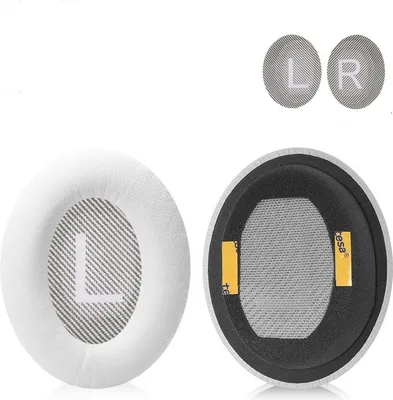 Image de INF Oreillettes de remplacement pour Bose QC35 QC35-ii, QC25 1/2 Gris