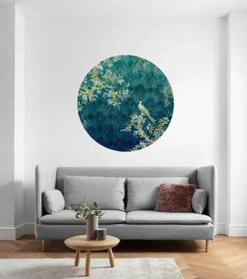 Produktbild von Komar Vlies Fototapete rund und selbstklebend "Majestic" - Größe: 125 x 125 cm (Breite x Höhe) - 1 Stück