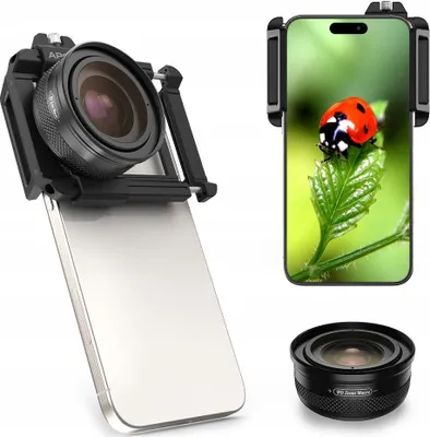 Image de Objectif APEXEL Super Macro HD Zoom 10-20X pour Smartphone / APL-ZM100