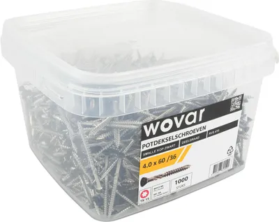 Produktbild von Vorteilseimer Schwarze Potdekselschrauben Edelstahl 410 4,0 x 60 mm Torx 15 Teilgewinde - 1000 Stück