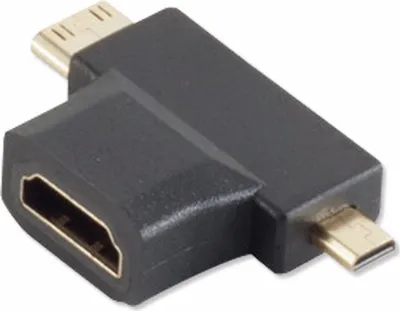 Zdjęcie produktu dla Adapter trójnik mini/micro HDMI (77414)