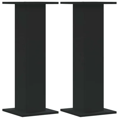 Produktbild von vidaXL Lautsprecherständer 2 Stk. Schwarz 30x30x80 cm Holzwerkstoff