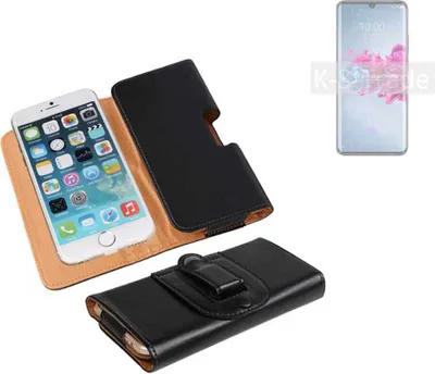 Produktbild von K-S-Trade Schützhülle Handyhülle kompatibel mit ZTE Axon 11 5G Holster Gürtel Tasche Schutzhülle Handy-Tasche Smartphone Case Seitentasche