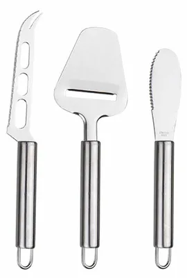 Käsemesser-Set, 3-teilig, Edelstahl, Käsehobel, Schneidewerkzeug