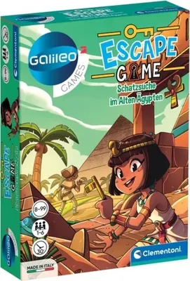 Obrázok produktu pre Úniková hra - Honba za pokladom v starovekom Egypte - Clementoni 59334 - (Hračky / Stolové hry)