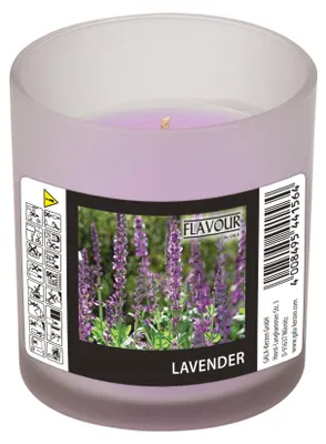 Produktbild von FLAVOUR by Gala Duftkerze im Glas "Lavender"