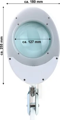Produktbild von LED Lupenleuchte 5D mit Tischklemme 80 LEDŽs ZD-140A
