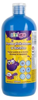 Obrázok produktu pre Strigo Farba Plakatowa Jasnoniebieska 500 ml