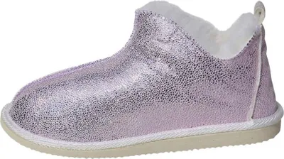 Produktbild von Lammfell Hausschuhe - CINDERELLA GLITZER - Schuhgröße: EUR 37 | Farbe: Rosa