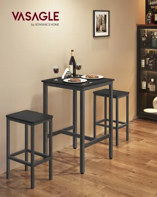 Produktbild von VASAGLE Bartisch Küchentisch, Stehtisch, 60 x 60 x 92 cm, Schwarz