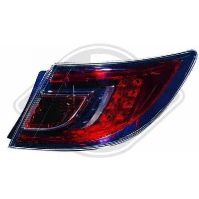 Zdjęcie produktu dla Tylne światło Diederichs, lewe.  Mazda 6, 2007–2010                 LED,