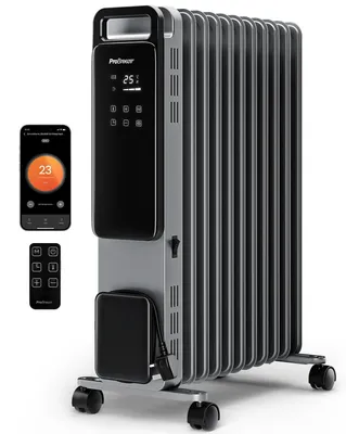 Produktbild von Pro Breeze 2500W Ölradiator mit 11 Lamellen, Smart Heizung elektrisch - Ölradiator energiesparend, 3 Heizstufen, Einstellbares Thermostat, WLAN, 24h Timer, Touch Display & Sicherheitsabschaltfunktion