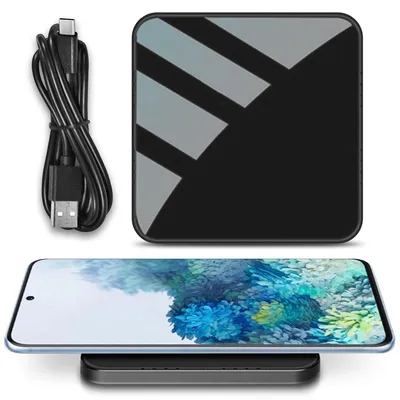 Produktbild von Ladegerät Kabellos 15W Qi Ladestation für Samsung Galaxy S25 S24 S23 Ladematte