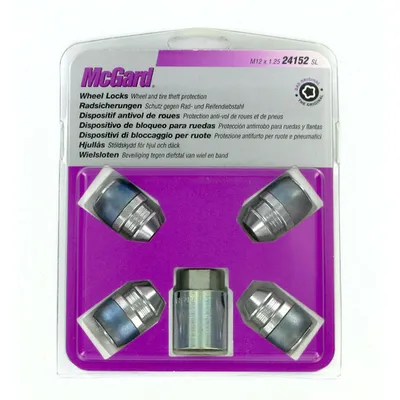 Imagen del producto de Juego de antirrobos para llantas MCGARD, modelo 60, con rosca M12 x 1.25 y longitud de 32.5 mm