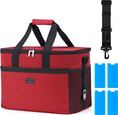 Produktbild von Packaway 4-lagige isolierte Kühltasche - Lunchtasche 30 Liter - Rot