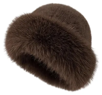 Produktbild von Damen-Winterhut mit dicker Krempe, warm, einfarbig, winddicht, für Outdoor-Aktivitäten bei kaltem Wetter