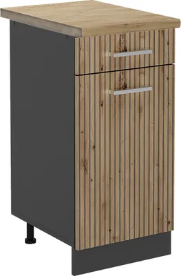 Immagine prodotto di Mobiletto base per cucina Vicco R-Line Rovere artigianale 40 cm , PL Rovere, Model 49068