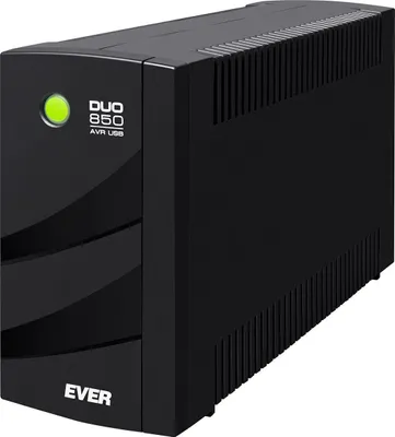 Zdjęcie produktu dla Ever DUO 850 AVR USB, Technologia line-interactive, 0,85 kVA, 550 W, Sinus, 162 V, 290 V