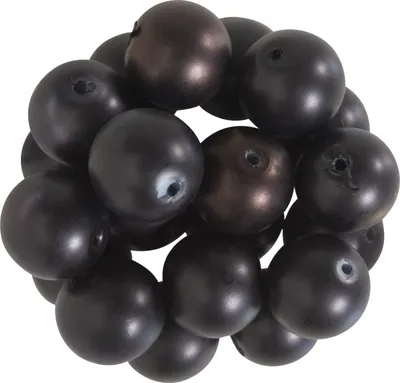 Produktbild von Glaswachsperlen Ø 10 mm, 20 Stück Schwarz