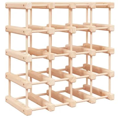 Zdjęcie produktu dla vidaXL Stojak na wino na 20 butelek 46,5x23x46,5 cm lite drewno sosnowe