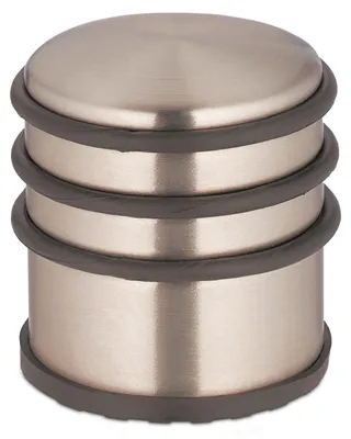 Produktbild von Relaxdays Türstopper, Edelstahl, H x D: 7,5 x 7 cm, hoch & schwer, rutschfest, Türzuschlagbremse mit Gummiring, bronze