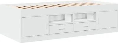 Produktbild von Tagesbett mit Schubladen ohne Matratze Weiß 90x190 cm