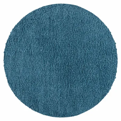 Obrázek produktu pro Carpetsale24 Vysoký Chlup Jednobarevný Koberec Moderní Shaggy do Obývacího Pokoje Hebký M?kký a Pohodlný Výhodná Cena, Velikost: 80 cm kulatý