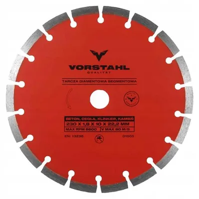 Produktbild von VORSTAHL Segmentierte Diamantscheibe 230mm Trennscheibe Beton