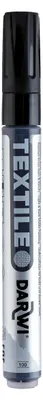 Produktbild von Darwi 6x Textilmarker opak, Spitze 2mm, 6ml, Schwarz Schwarz DA0160013100C