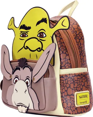Obrázok produktu pre Loungefly - Plecak Shrek & Donkey 31cm - Premium LOUNGEFLY do szkoły i codziennych wyjazdów