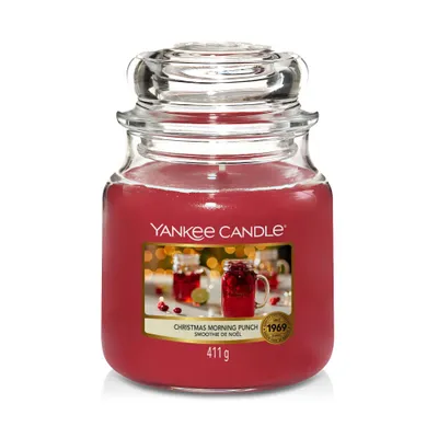 Produktbild von Yankee Candle Christmas Morning Punch, Rund, Rot, Cranberry, Granatapfel, Erdbeere, 90 h, 1 Stück(e)
