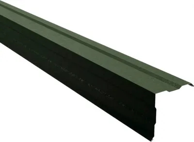 Produktbild von PRECIT Ortgangblech gesickt für Trapezblech Nadelgrün RAL 6020 Shimoco 80µm 2000 mm x 115 mm x 115 mm x 0,5 mm