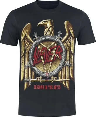 Produktbild von Slayer T-Shirt Herren Seasons Gold Eagle schwarz XL