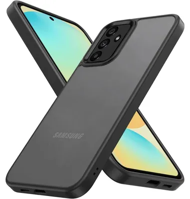 Obrázok produktu pre Puzdro na mobil, matná, priehľadná verzia, pre Samsung Galaxy S24 FE, čierna, odolné proti nárazom a poškriabaniu