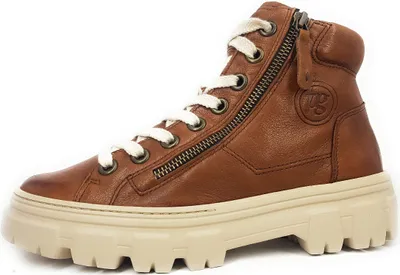 Produktbild von Paul Green Washed Kid Damenschuhe Schnürschuhe Schnürer Braun Freizeit, Schuhgröße:EUR 37.5 | UK 4.5