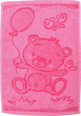 Immagine prodotto di Asciugamano BEBÉ orsetto rosa 30x50 cm