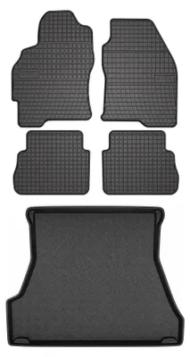 Obrázek produktu pro Gumové autokoberce SolidPRO + vana kufru pro: Ford Mondeo MK1 1992-1996 sedan 5 ks