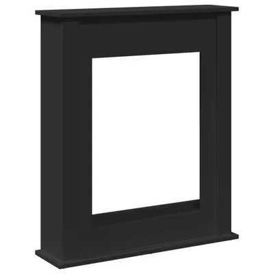 Produktbild von Kaminumrandung Schwarz 75x20x87,5 cm Holzwerkstoff