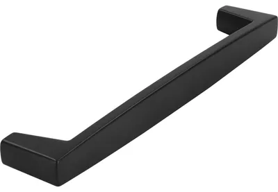 Produktbild von Siro Griff Calma LA 160 mm Möbelgriff Zinkdruckguss schwarz matt lackiert, Breite 170 mm, Lochabstand 160 mm, inklusive 2 Schrauben