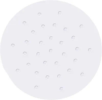 Imagen del producto de Papel de horno perforado, 20 cm, 100 unidades, para freidoras de aire