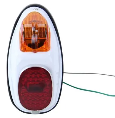 Productafbeelding van Achterlicht, wit, type Hella, met remlicht (BA9S 3W = achterlicht, BA9S 5W = remlicht). Geschikt voor Rex, merk Citomerx