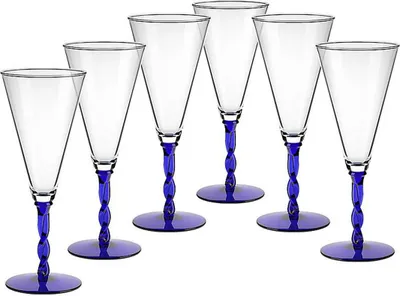 Produktbild von Eiscremeglas 6er-Set Toscana Amore Vero 30cm blau