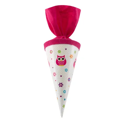 Immagine prodotto di Sacchetto regalo Goldbuch con gufo, 15 cm, bianco/rosa