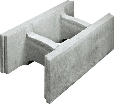 Produktbild von Betonschalungsstein grau 50 cm x 36,5 cm x 25 cm (Palette = 25 Vollsteine + 5 Endsteine)