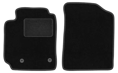 Zdjęcie produktu dla Dywaniki samochodowe welurowe przednie do: Toyota Yaris Verso (1999-2005, minivan) czarne, dopasowane