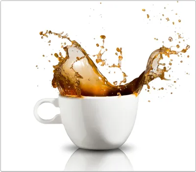 Produktbild von Spritzschutz Herdabdeckplatte Schneidebrett aus Glas Kaffeesplash 1-Teilig (60x52cm)