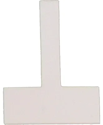 Produktbild von Signale T-Form nicht transparent B24xH32mm VE=50 Stück weiß