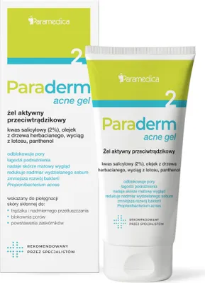Produktbild von PARADERM Akne-Gel Aktives Anti-Akne-Gel 50 g