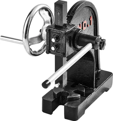 Obrázek produktu pro SucceBuy Arbor Press, 1 t ruční. Ruční kolo. Maximální výška 5,9"". Litinová konstrukce. Ruční stolní lis. Pro děrování, ohýbání. Materiál: litina. Barva: N/A.